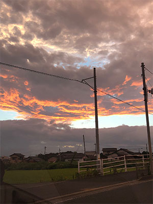 台風の雲