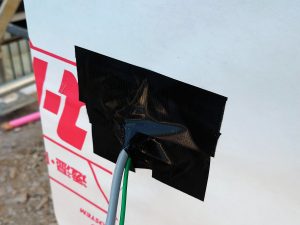 防水テープの施工
