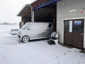 雪が降った